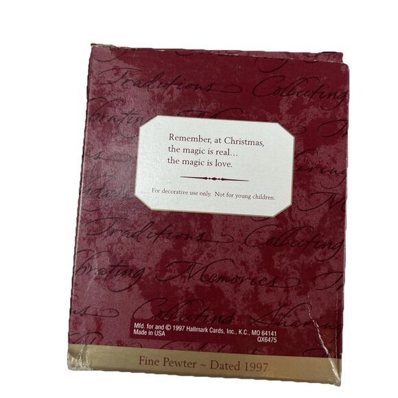 Hallmark - Our Christmas Together - Sleigh Ride - Metal 1997 Keepsake Ornament - Picture 2 of 8